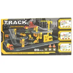 Track Engineering 89-delni set dirkalne steze z gradbenimi delovnmi stroji in delavic slika 2