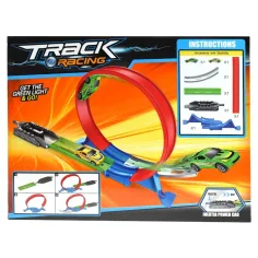 Track Racing Dirkalna steza s 360° super zanko z 2 avtomobilčkoma slika 2