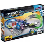 Track Racing dirkalna steza z ovinkom z zanko in avtomobilčkom