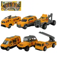 Truck Team: 6-delni set gradbenih avtomobilčkov set 1/64