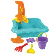 Turkizni set za peskovnik z vodnim mlinom in dodatki - Wader