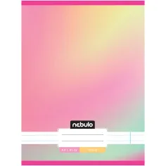 Nebulo: Spet zvezan črtni zvezek s pastelnim mavričnim vzorcem 81-32 A/4