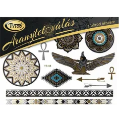 TyToo: Zlato tetovaža Egipčanske motive set 21x15cm