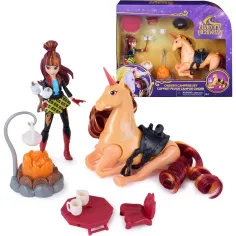 Unicorn Akademija: Valentina in Cinder kampirni set - Spin Master slika 2