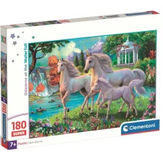 Unikorniji ob slapu 180-delni super puzzle - Clementoni slika 1