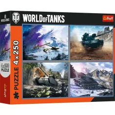 Velika tankovska bitka 4x250 kosov puzzle - Trefl slika 1