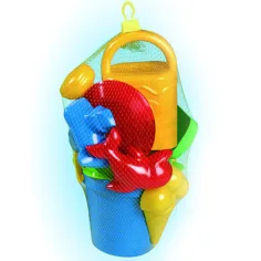 Veliki 10-delni komplet za peskovnik, z valovitim vedrom - D-Toys slika 2