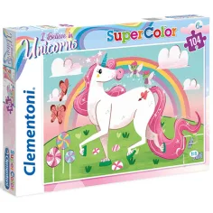 Verjamem v enoroge Supercolor sestavljanka 104kos - Clementoni