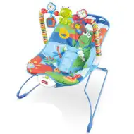 Vibracijski in glasbeni ležalnik z žabjim vzorcem