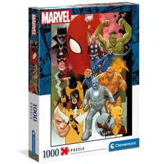 Visokokakovostna kolekcija: Marvel superjunaki 80-ih let 1000-delni premium HQC puzzle 69x50cm - Clementoni