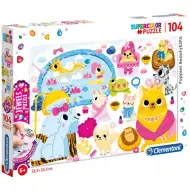 Wellness malih ljubljenčkov 104-delna sestavljanka z okrasnimi kamni - Clementoni