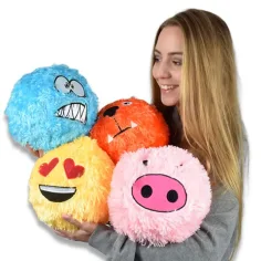 Zabavna dlakava plišasta žoga Fuzzy v več različicah 23 cm slika 2