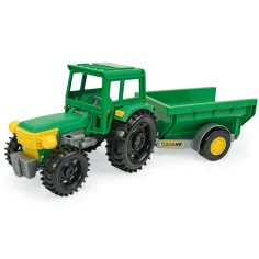 Zeleni traktor s prikolico 38,5 cm - Wader