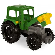Zeleni traktor s prikolico za konje 38cm - Wader slika 3
