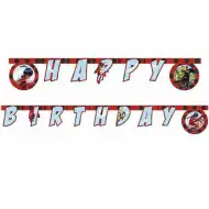 Zgodbe Ladybug in Cat Noir: Happy Birthday napis 230cm