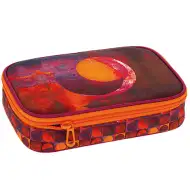 Zložljiva peresnica z več nivoji Ars Una: Orange Moon 22,5x15,5x4,5cm