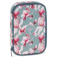 Zložljiva peresnica z več nivoji Ars Una: Rosy Magnolia 15,5x22,5x4,5cm