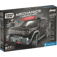 Znanost in igra: Mehanična delavnica – Jeep Recon gradbeni komplet - Clementoni