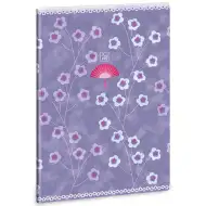 Zvezek A4 s točkovno mrežo Ars Una: Cvetni vzorec Fan, z dodatnimi sponkami