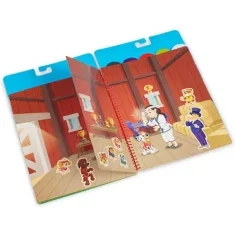 Zvezek s ponovno uporabljivimi nalepkami Melissa & Doug: Tačke na patrulji Klasična misija slika 2