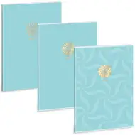 Zvezek s točkovno mrežo A4 z dodatnimi sponkami Ars Una: Soft Touch Turquoise Spring