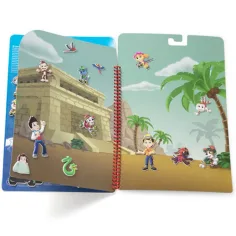 Zvezek z napihnjenimi nalepkami Melissa & Doug: Tačke na patrulji Džungla slika 2