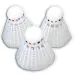 3-delni set za badminton v beli barvi