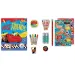 30-delni set za barvanje z voščenkami, flomastri in nalepkami Luna: Avtomobili