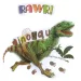 3D Svet Dinosavrov dino stenska nalepka komplet s plakatom slika 4