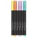 6-delni set barvnih flomastrov Faber-Castell: Black Edition pastelne barve