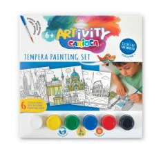 ARTivity Tempera komplet za slikanje 6 x 10 ml s tempero - Amerika - Carioca