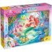 Ariel, mala morska deklica 2 v 1, 108-delni puzzle in pobarvanka 50x35 cm - Lisciani