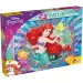Ariel mala morska deklica 2 v 1, 48-delni puzzle in pobarvanka 35x25 cm - Lisciani