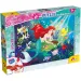 Ariel mala morska deklica 2 v 1, 60-delni puzzle in pobarvanka 50x35 cm – Lisciani
