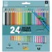 Ars Una: 24-barvni trikotni barvni svinčnik komplet z šilčkom