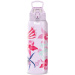 Ars Una: 3D Beach Flowers lila dvoslojna kovinska steklenica 700 ml