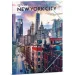 Ars Una: Cityscape - New York mapa z elastiko, format A4
