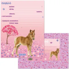 Ars Una: Cute Animals Horse, konjeniški 10-delni komplet vabil z ovojnicami