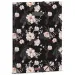 Ars Una: Flowery Black cvetlična elastik mapa A/4