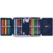 Ars Una: Navy bloom cvetlična zložljiva napolnjena peresnica 12,8x19,3x3,6 cm slika 2