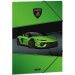 Ars Una: zelena Lamborghini mapa z elastiko velikosti A4