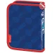 Avtomobili modro-rdeča zložljiva peresnica 20,5 cm x 13,5 cm x 3,5 cm