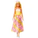 Barbie Dreamtopia: Princeska lutka v rumeno-roza obleki s metulji - Mattel