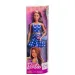 Barbie: Modna lutka Fashionista v modri obleki z merilnikom krvnega sladkorja – Mattel
