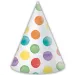 Barvni pikčasti party klobuk - komplet 6 kosov