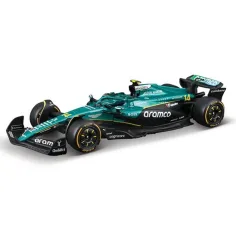 Bburago: Aston Martin AMR25 Alonso F1 dirkalnik, kovinski model avtomobila 1/43 (Fernando Alonso #14)
