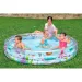 Bestway: Prozoren bazen z motivom vodnega sveta in tremi obroči, 183 x 33 cm slika 3