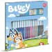Bluey komplet žigov z flomastri (18 kosov) - Multiprint