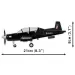 COBI: Beechcraft T-6 Texan II črna konstrukcijska igrača (26626)