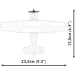 COBI: Cessna 172 Skyhawk bela gradbena igrača (26620)